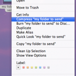 How to zip a folder with a mac