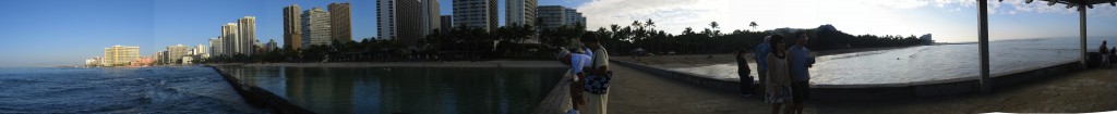 Walls in Waikiki panoramic view