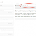 wordpress customize menu screen